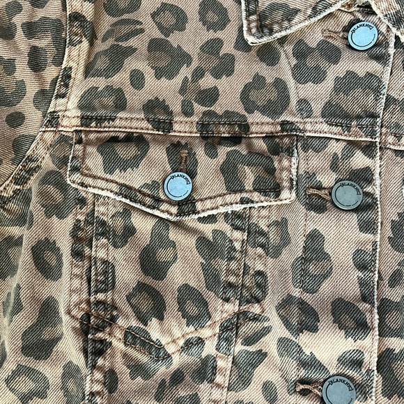 BLANKNYC , Leopard Print Denim Trucker Jacket - Picture 4 of 11